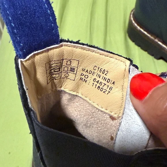 Mini Boden Navy Kids Boots - Picture 3 of 5